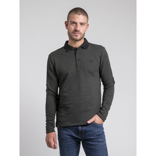 Polo Manches Longues Pur Coton Pomegan v002228 <span itemprop=