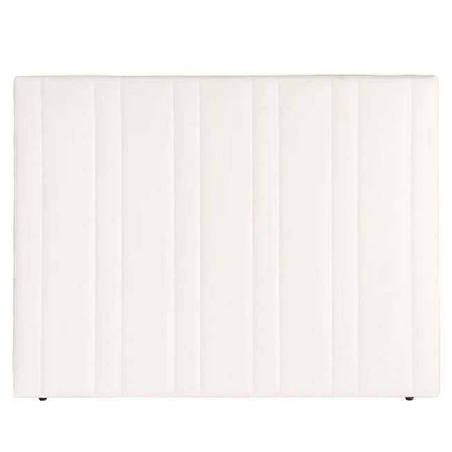 Tête de lit classique tissu beige crème 160x122cm Couleur beige <span itemprop=