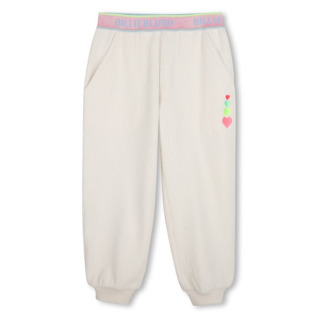 Pantalon jogging molletoné rice <span itemprop=