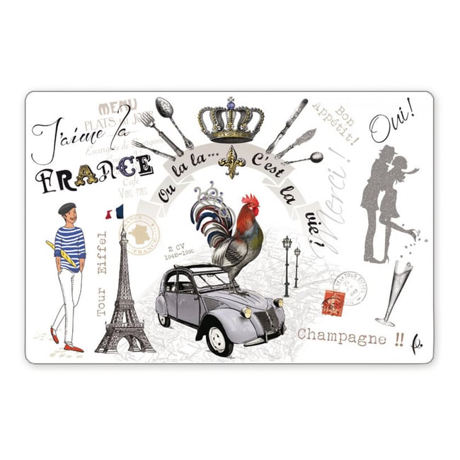 Set de table France Panorama assortis <span itemprop=