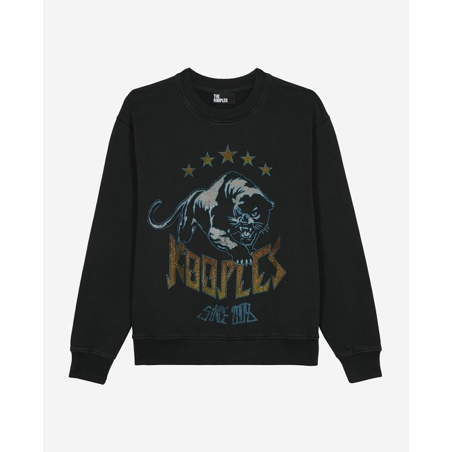 Sweatshirt with Print On Front, black, THE KOOPLES