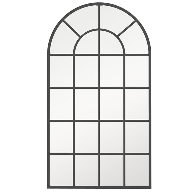 Miroir mural Métal Noir Couleur noir <span itemprop=