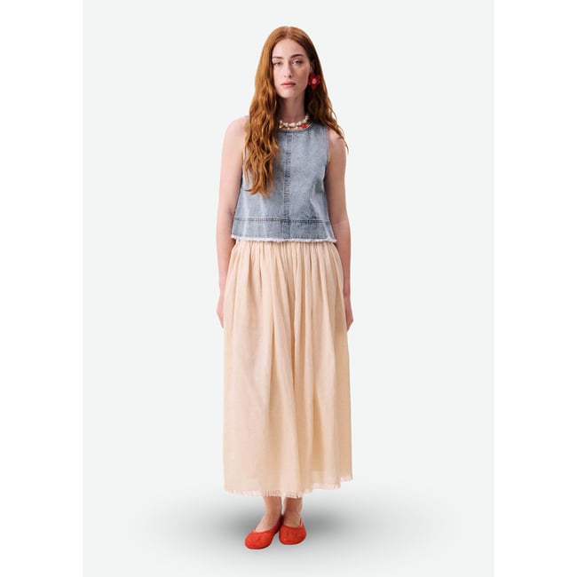 Top AQUALINA bleu jean <span itemprop=