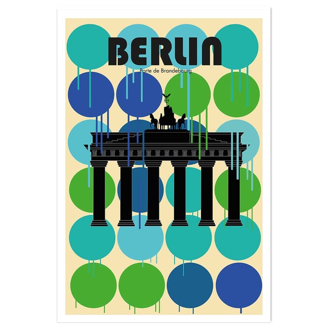 Affiche berlin brandenburger tor - HEXOA
