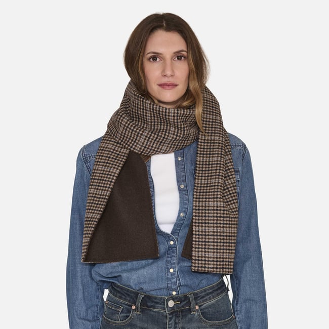 Echarpe FANETTE brown <span itemprop=
