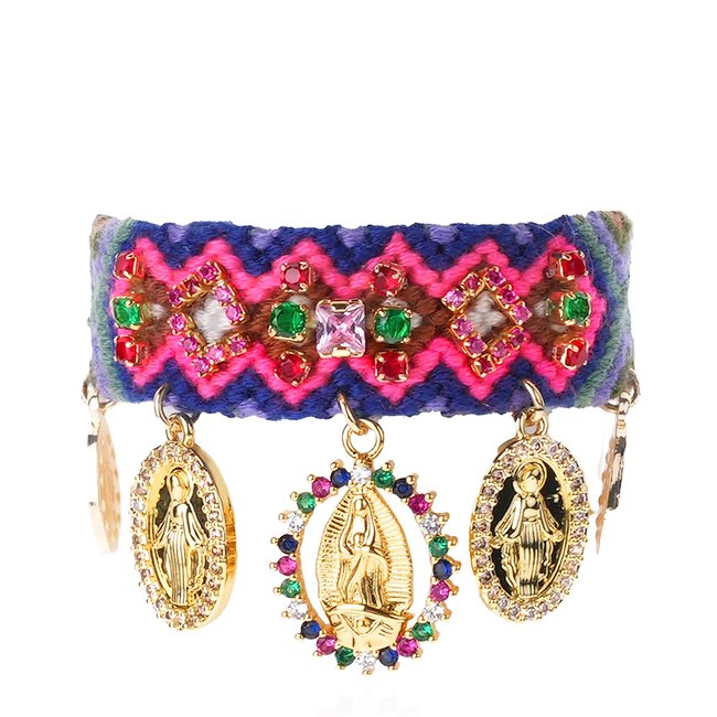 Bracelet tissé avec perles et pampilles CRUZES - HIPANEMA