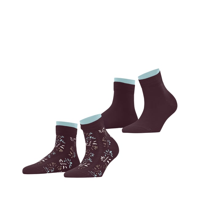 Chaussettes courtes Soft Blooms 2-Pack Opaque - ESPRIT