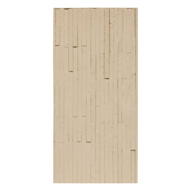 Sticker mural effet parement CARY Couleur beige <span itemprop=