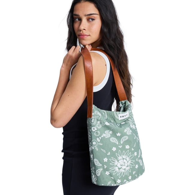 Sac à bandoulière LEVITATING PURSE. vert oil green boho bandana <span itemprop=
