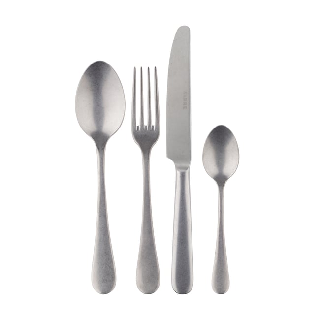 Ménagère 24 pièces, Marius Couleur inox <span itemprop=