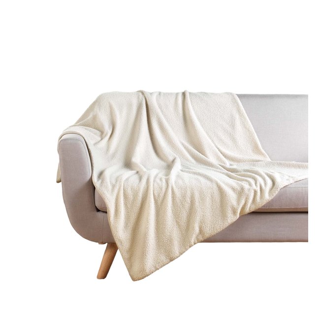 Plaid Wooly bouclette - DOUCEUR D'INTÉRIEUR