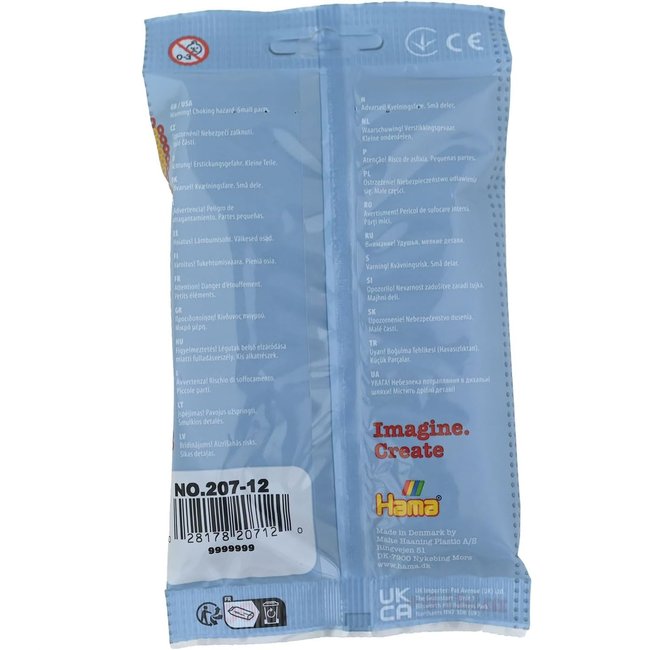 Sachet 1000 perles plastique Midi marron <span itemprop=