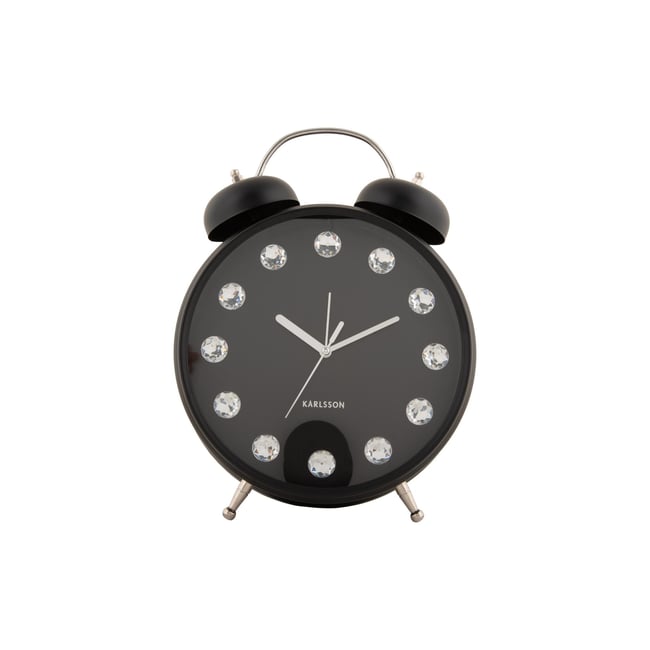 Réveil Le fer GLAM DIAMONDS XL Couleur noir <span itemprop=