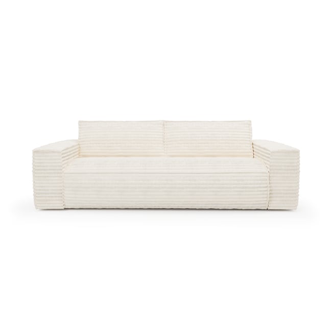 Canapé convertible express 160cm 3 places en velours côtelé JOAN - SIA HOME