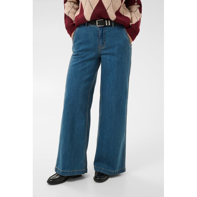 Jeans bleu mid vintage blue wash <span itemprop=