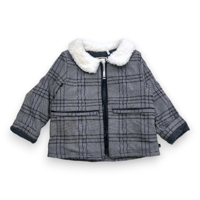 Manteau bébé - Très bon état blanc <span itemprop=