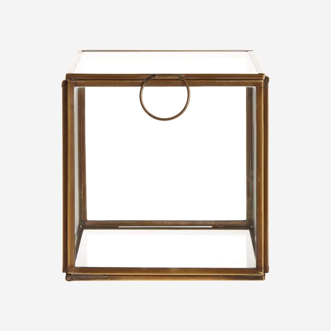 Boîte verre ELISABETH Couleur doré <span itemprop=