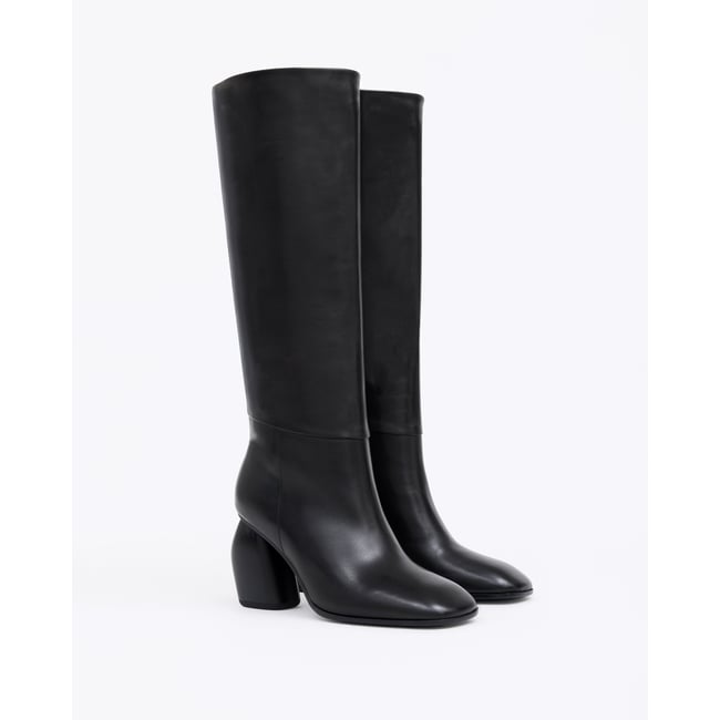 Bottes à talon large GALIA HIGH noir <span itemprop=