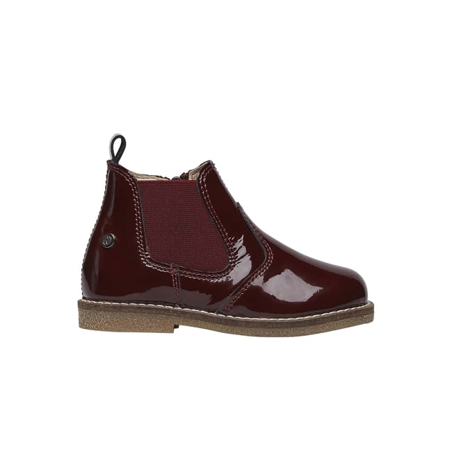 Bottes Chelsea En Cuir Verni Avec Glissière Arthur - NATURINO