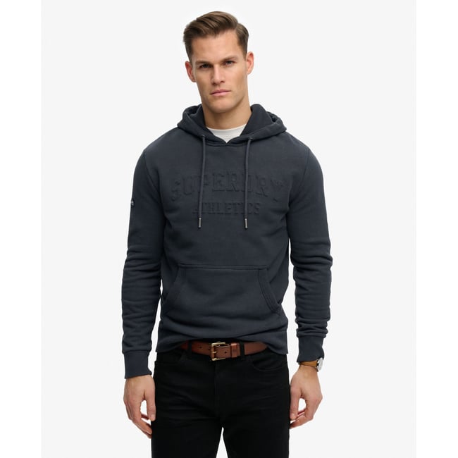 Sweat à capuche Athletic Embossed Décontracté blackboard <span itemprop=