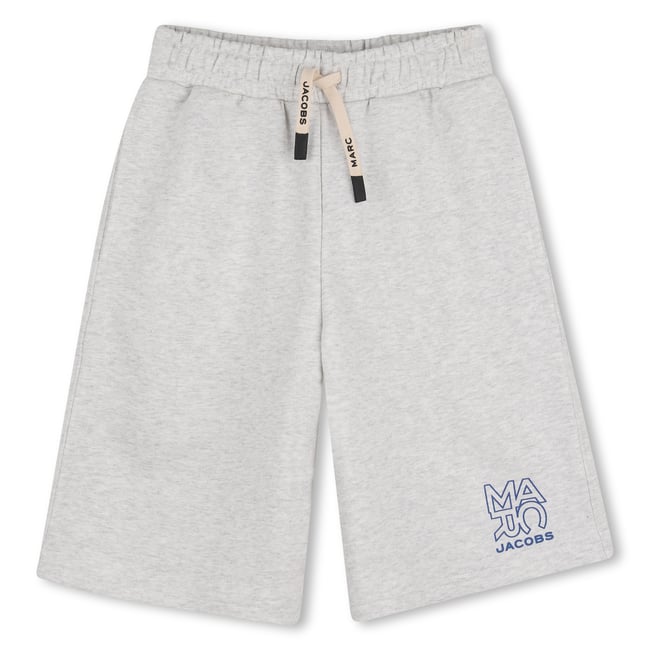 Short en molleton gris chine clair <span itemprop=