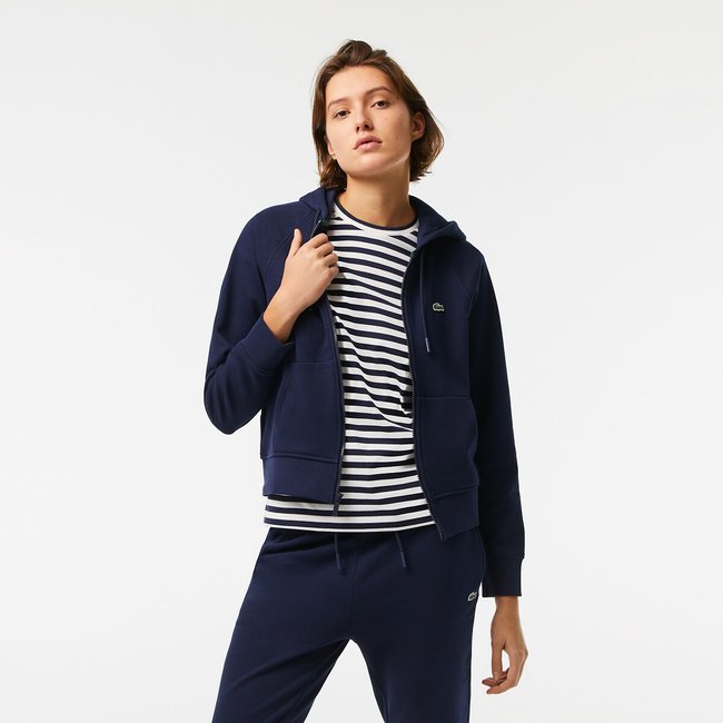 Zip-up hoodie, geborduurd logo <span itemprop=