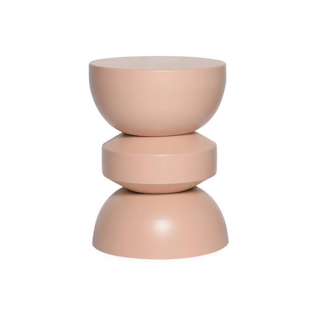 Table D'Appoint Coumba Sweeek - Ø32 X H 46,5 Cm - Vert Kaki - Design Minimaliste En Métal Pour Petits Espaces