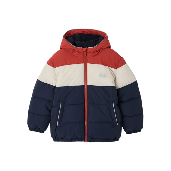 Doudoune à capuche rouille <span itemprop=