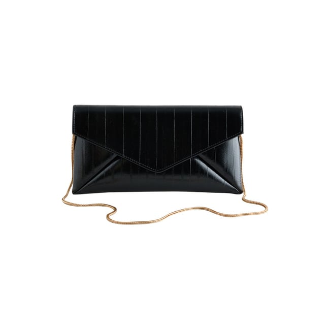 Pochette style enveloppe noir <span itemprop=