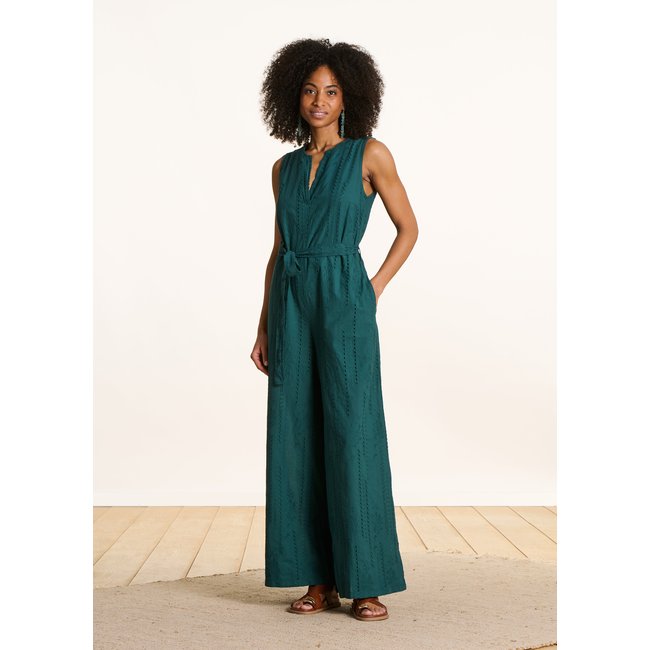 Combinaison pantalon en broderie anglaise - LA FEE MARABOUTEE