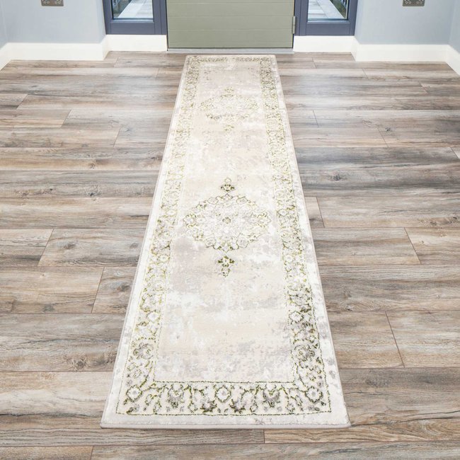 Tapis moderne, effet brillant VICTORIA Couleur vert <span itemprop=
