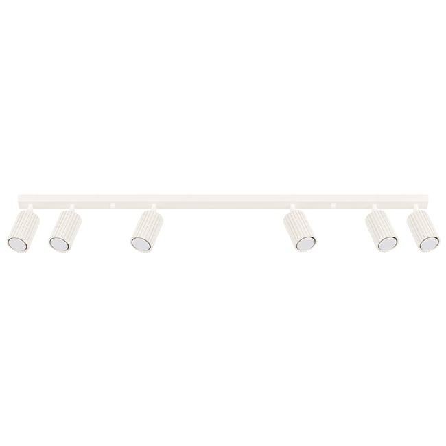 Plafonnier Aluminium Beige GU10 6 Karbon Couleur beige <span itemprop=