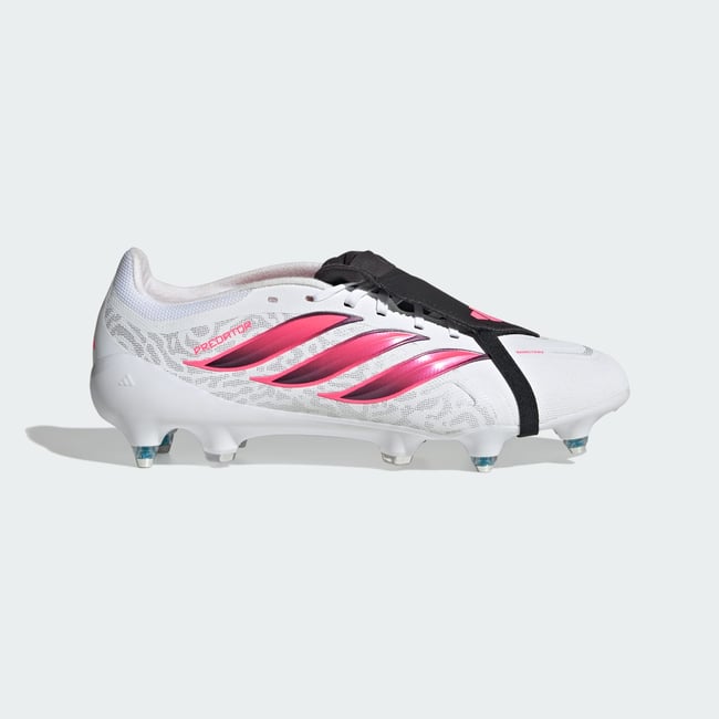 Predator League Fold-Over Tongue Soft Ground Football Boots Predator League Fold-Over Tongue Soft Ground Football Boots cloud white / solar turbo / core black <span itemprop=