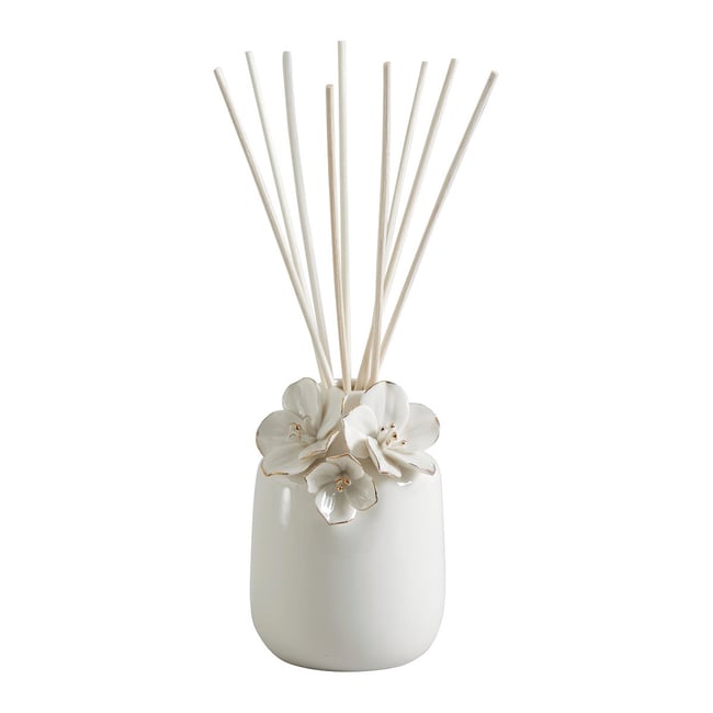 Diffuseur de parfum Cèdre Éternel AMOUR DE FLEURS Couleur blanc <span itemprop=
