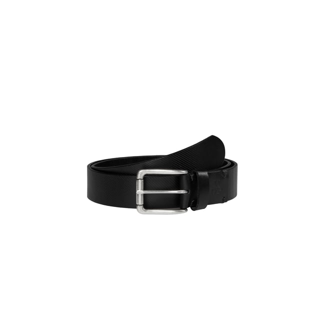 Ceinture en cuir de vache robuste noir <span itemprop=