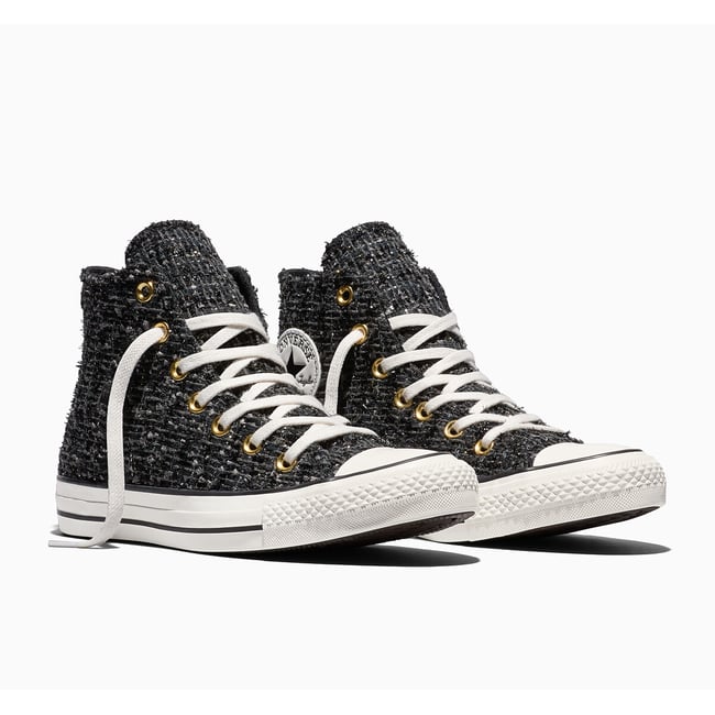 Baskets CHUCK TAYLOR ALL STAR HI TWEED noir <span itemprop=