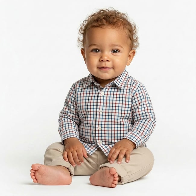 Chemise bébé - Très bon état blanc <span itemprop=