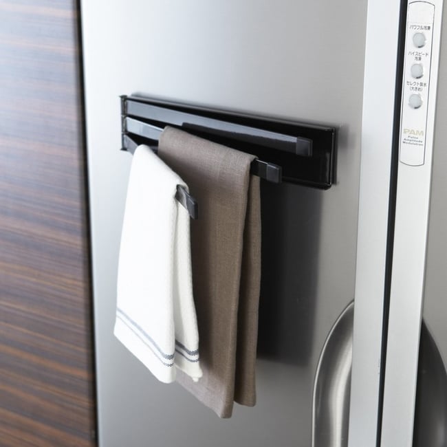 Porte-torchon aimanté  TOWER Couleur noir <span itemprop=