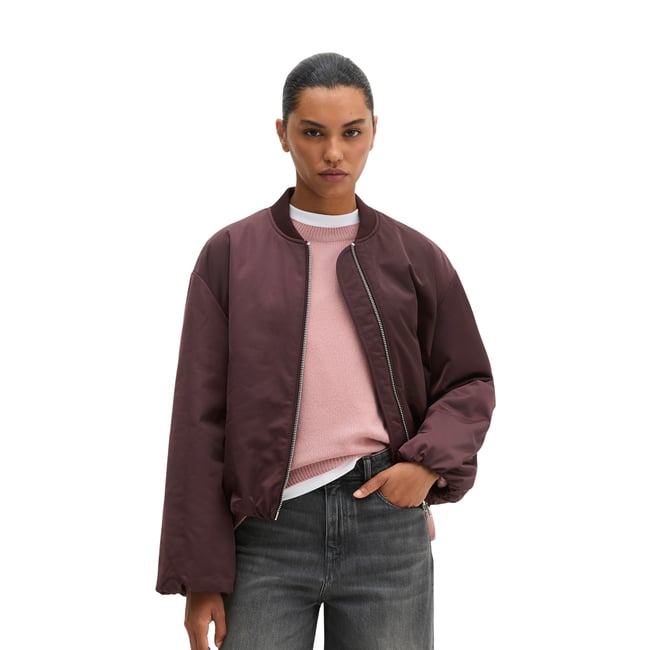 Blouson style aviateur regular cropped en polyester recyclé - MARC O'POLO