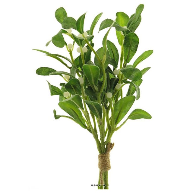 Bouquet de 3 branches de gui artificiel Couleur v002239 <span itemprop=
