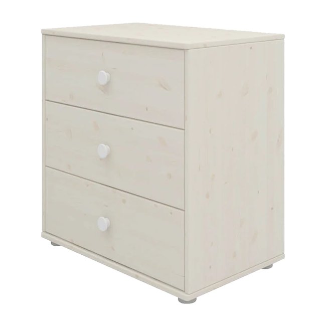 Commode 3 tiroirs pin massif - FLEXA