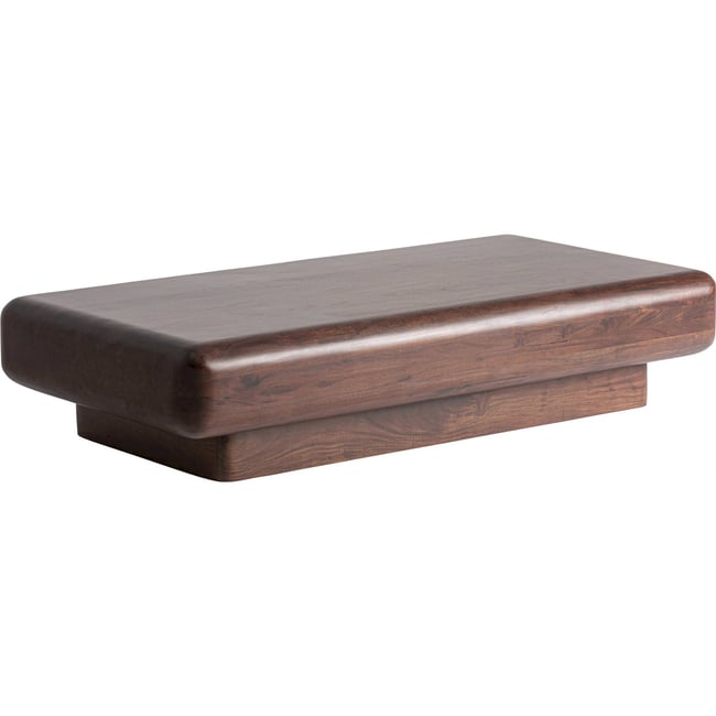 Table basse en acacia contemporain Couleur brun acacia <span itemprop=