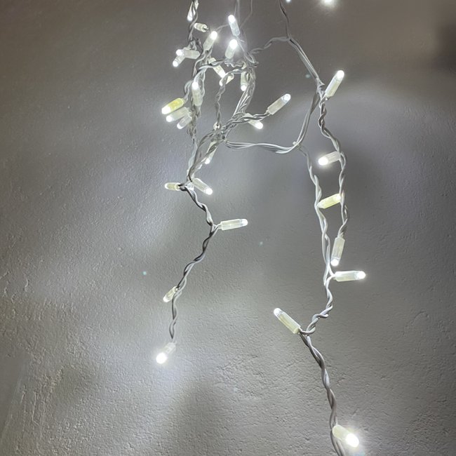 Guirlande Pro Stalactite 30m Blanc Froid Fixe 1080 Led 230v Couleur blanc <span itemprop=