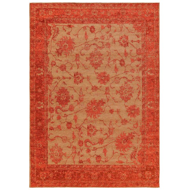 Tapis tissé plat FRENCIE Couleur rouge <span itemprop=