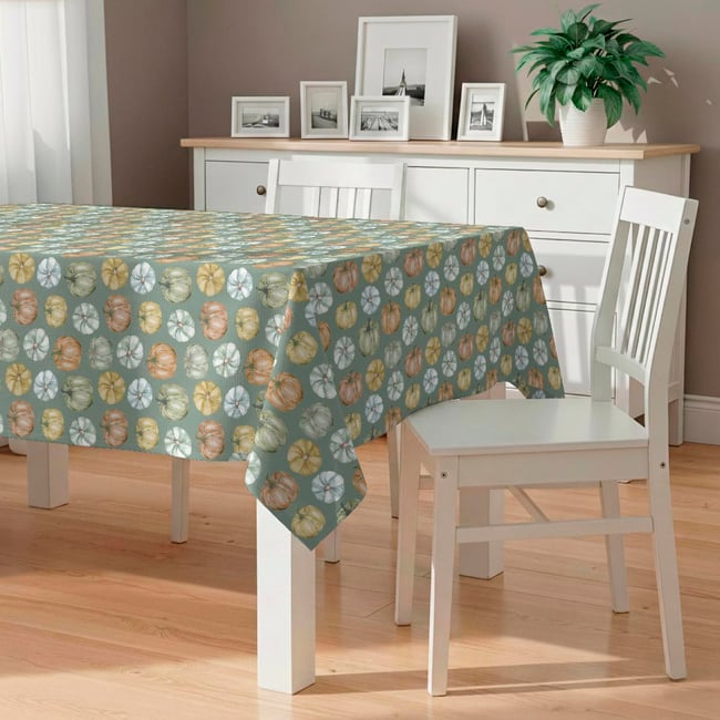 Nappe anti-taches Pumpkin verde - coton 100% - vert <span itemprop=