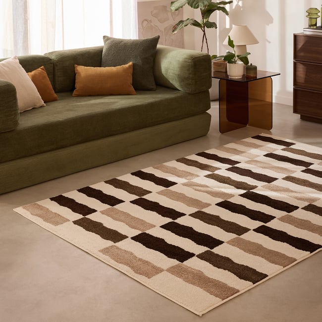 Tapis intérieur rayure retro SANTAL - NAZAR RUGS