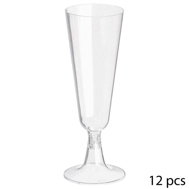 Lot de 12 flûtes à champagne COCKTAIL Couleur transparent <span itemprop=