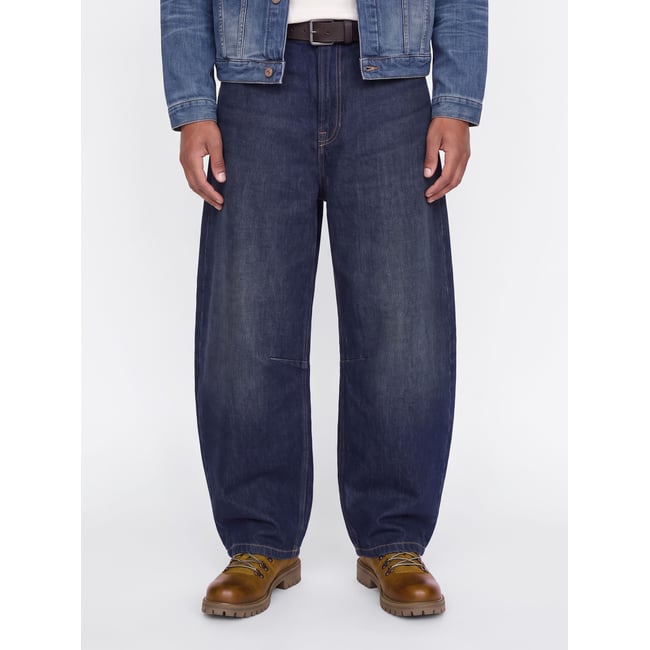 Jeans À Coupe Tonneau blue denim 1 <span itemprop=
