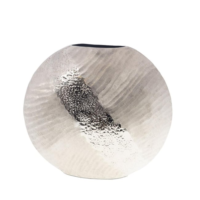 Vase Marise rond 33   argent Couleur argent / métallique <span itemprop=