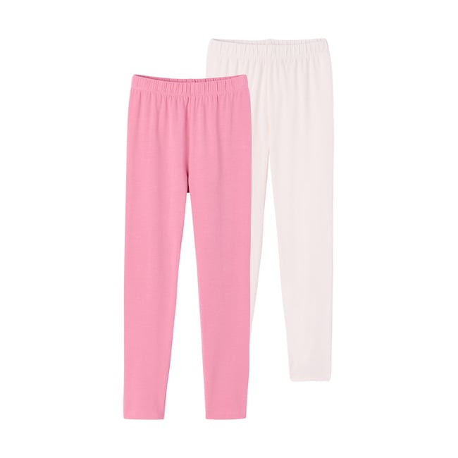 Lot de 2 leggings assortis écru <span itemprop=